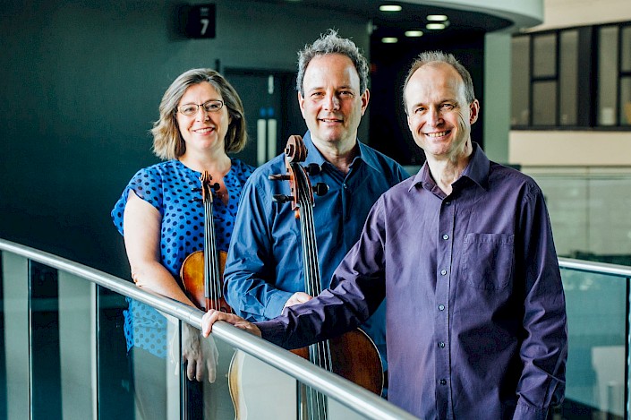 <p>Gould Piano Trio. Photo by Jake Morley.</p>